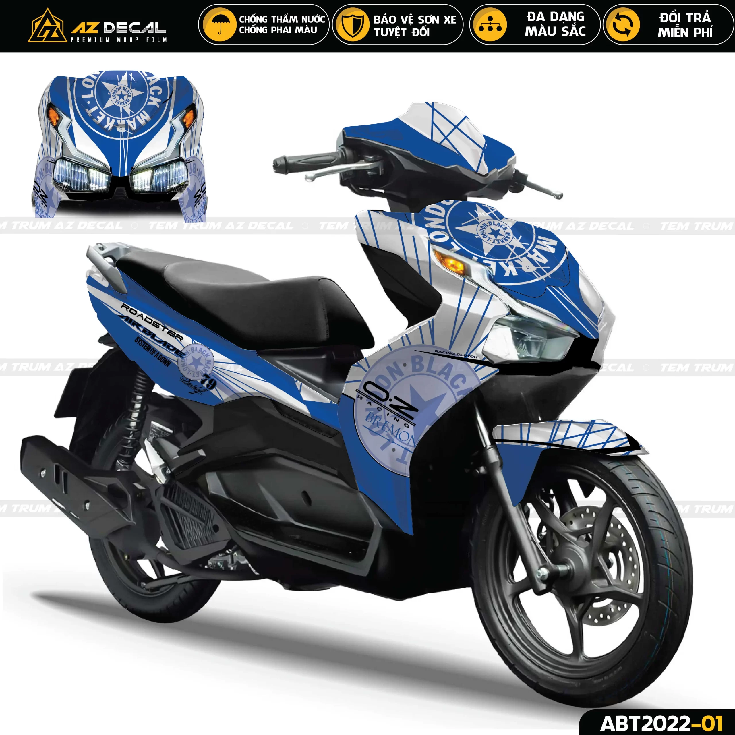 Tem dán xe Air Blade ABT2022-01